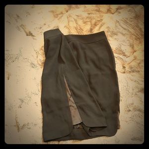 EF straight skirt with satin side panels